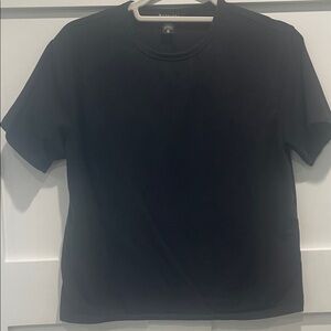 Athleta Black Boxy Crop Tee